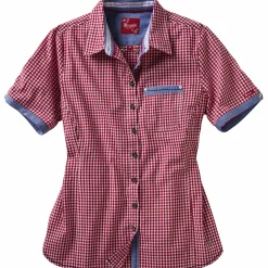 Damen Trachtenbluse im Karomix