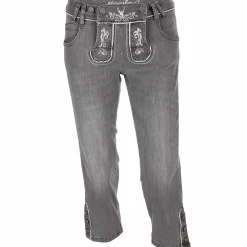 Damen Trachtenjeans in Caprilänge