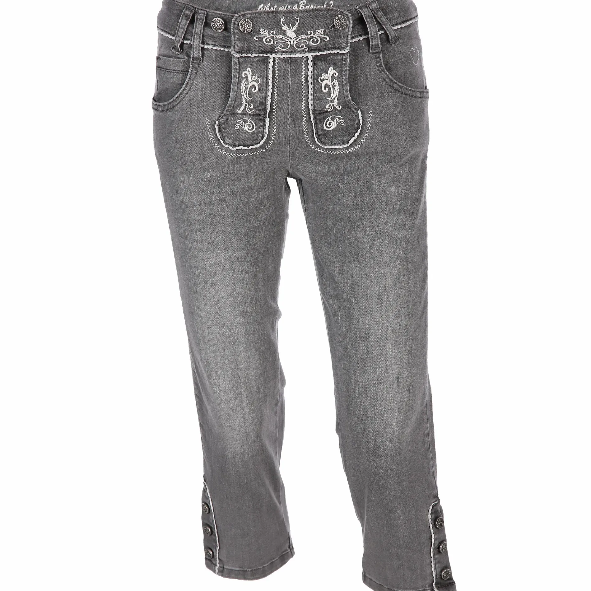 Damen Trachtenjeans in Caprilänge