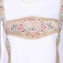 Damen Trachtenshirt mit Schmucksteinen