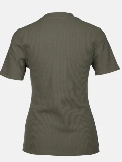 Damen T-Shirt in Ottomanripp