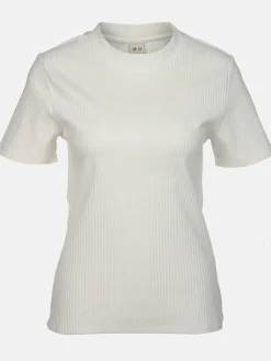 Damen T-Shirt in Ottomanripp
