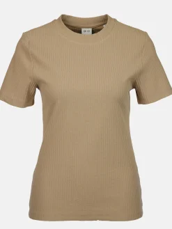 Damen T-Shirt in Ottomanripp