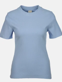 Damen T-Shirt in Ottomanripp