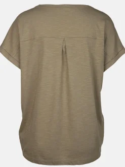 Damen T-Shirt mit Glitzerfrontprint