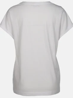 Damen T-Shirt mit Lochstickerei