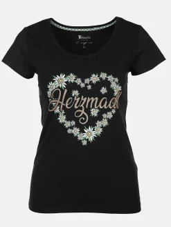 Damen T-Shirt mit Trachtenmotiv