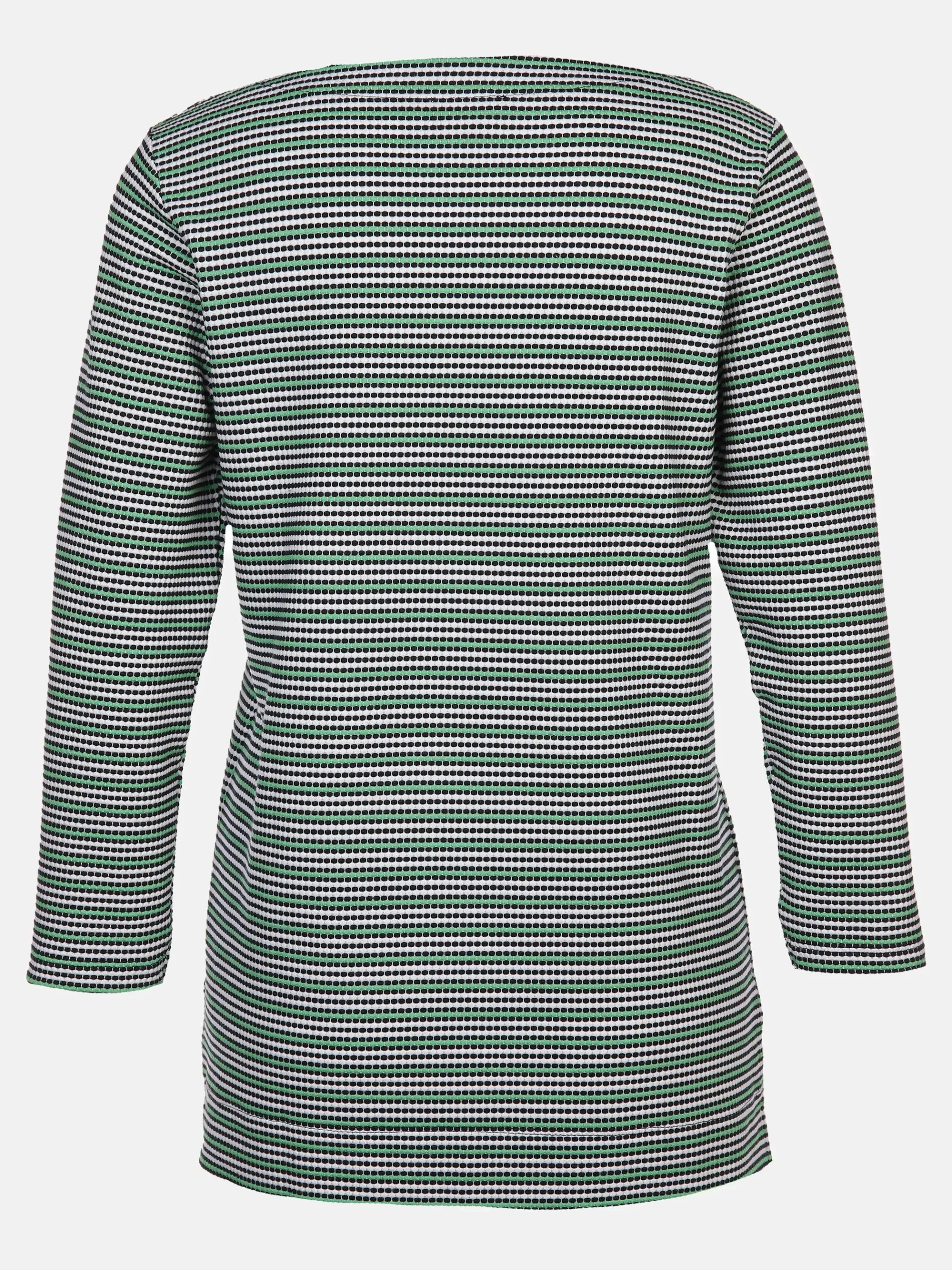 Damen Wabenstrukturshirt mit Streifen