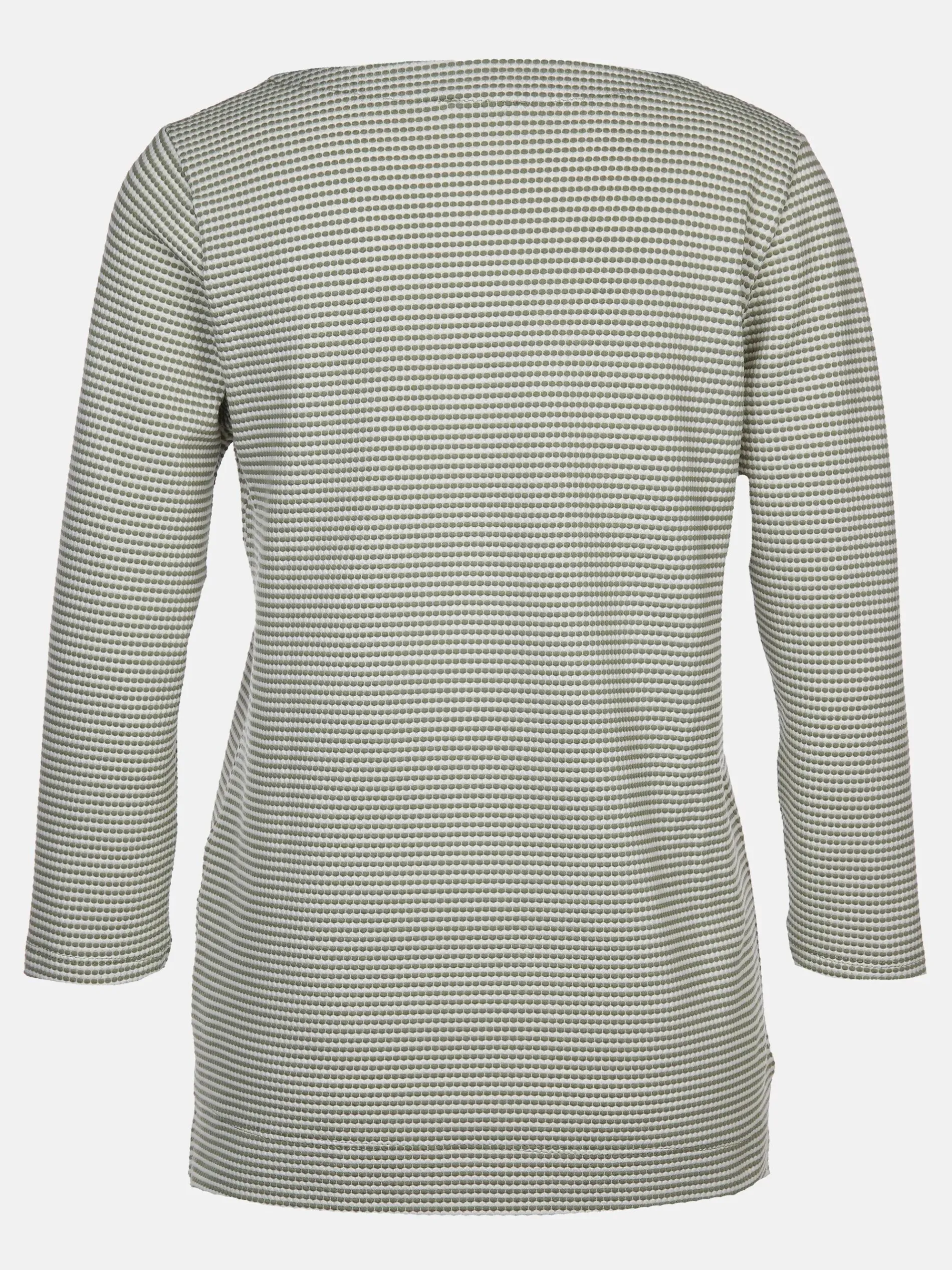 Damen Wabenstrukturshirt mit Streifen