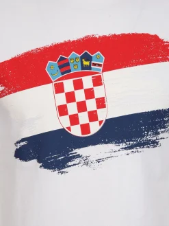 Damen/Herren T-Shirt mit Länderfahne Fussball EM24