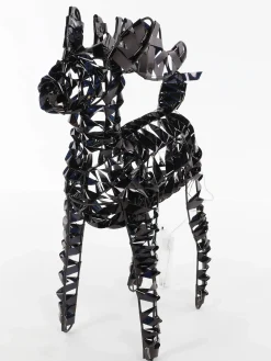 Deko Rentier mit LED Beleuchtung ca.37 hoch