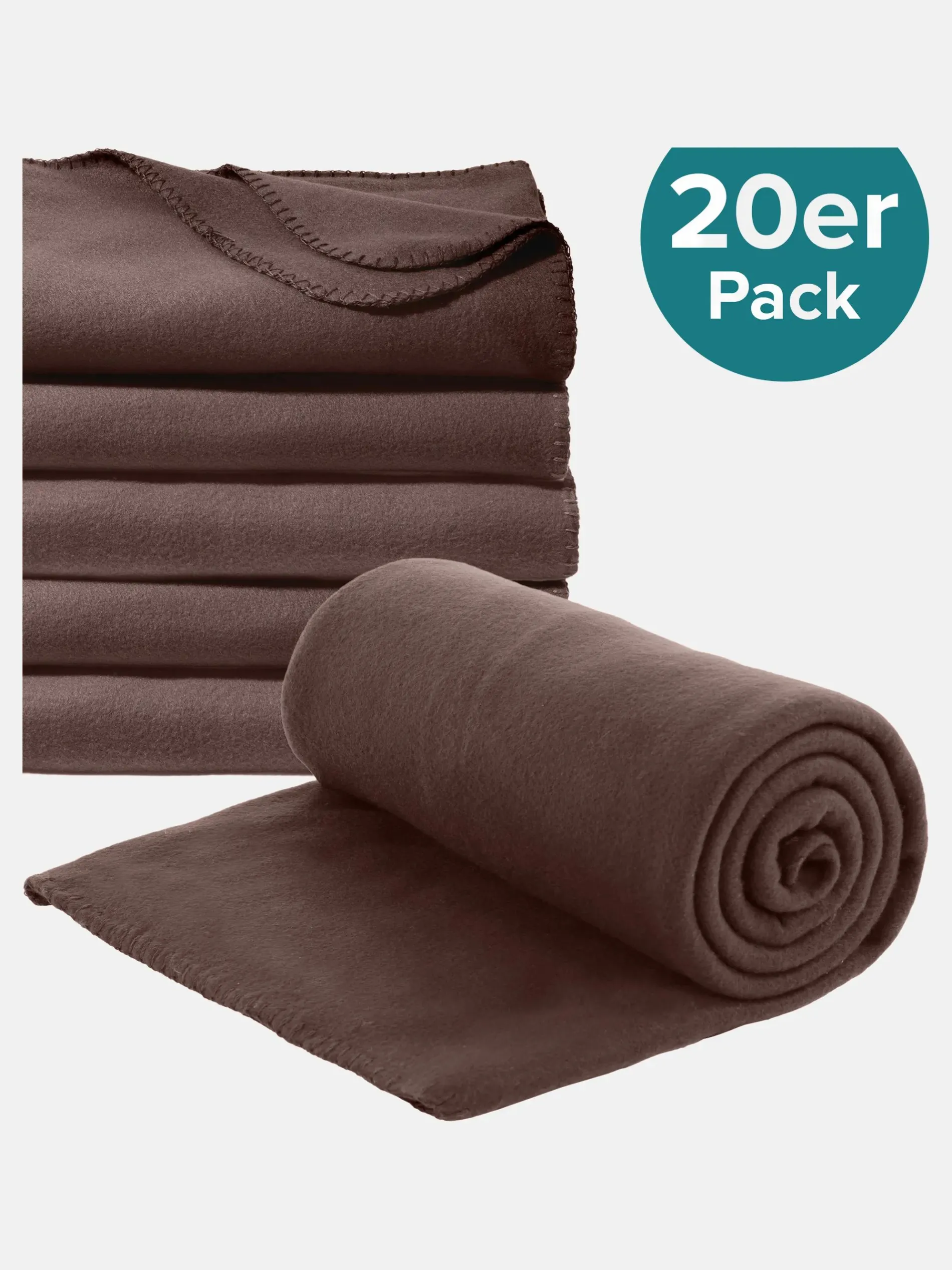 20er Pack Fleecedecke 130x170cm