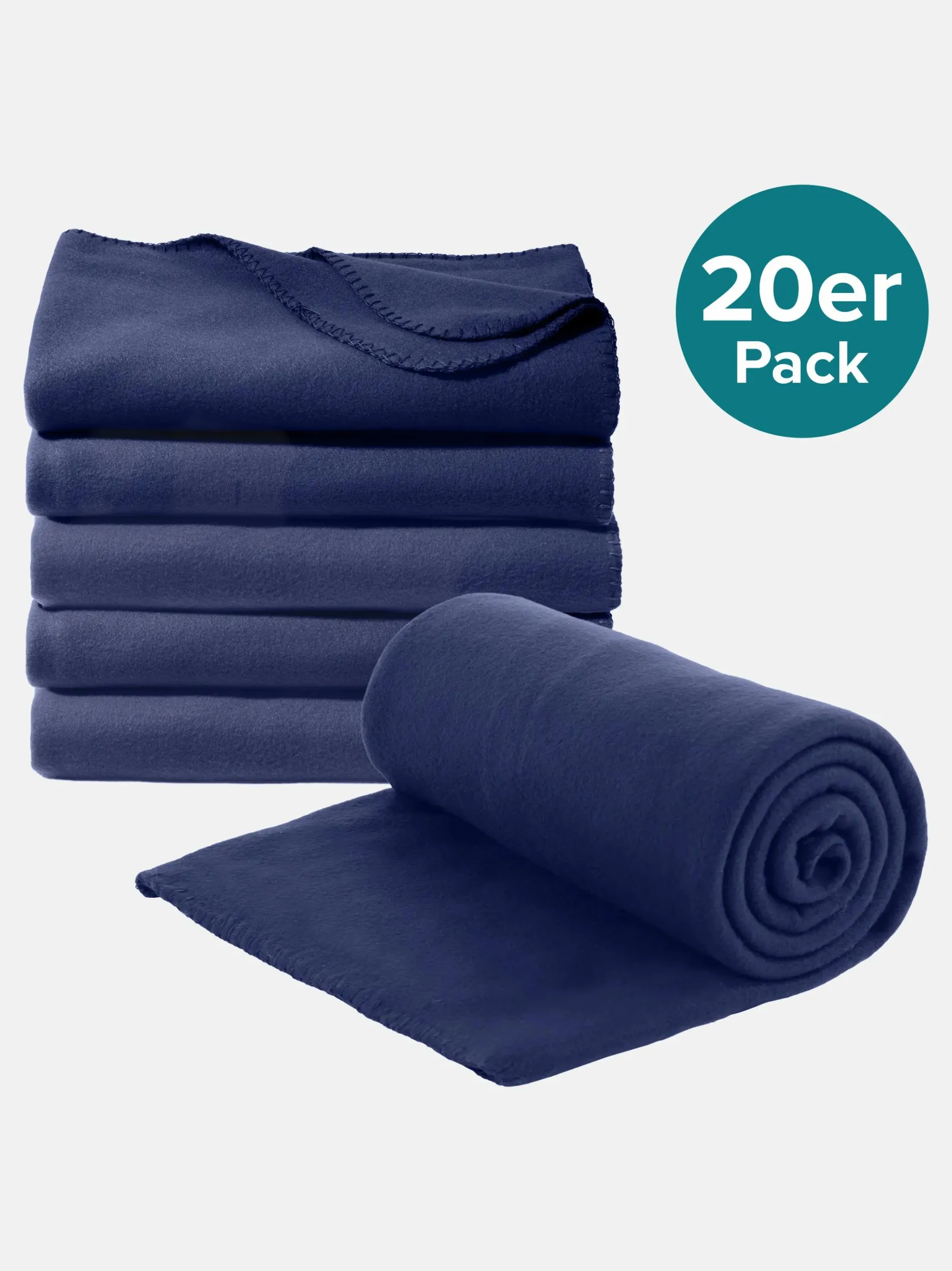 20er Pack Fleecedecke 130x170cm