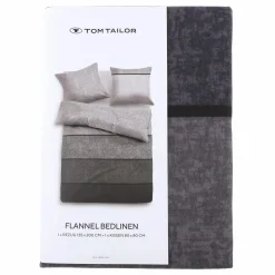 Flanellbettwäsche mit Streifen, 155x220cm