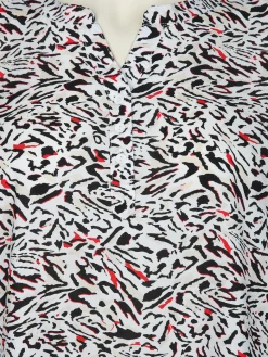 Große Größen Bluse mit Alloverprint
