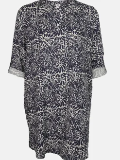 Große Größen Kleid mit Musterprint