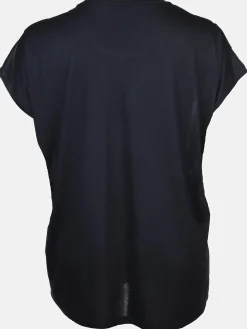 Große Größen Materialmix-Shirt