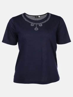 Große Größen Shirt mit Glitzersteinchen