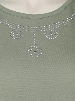 Große Größen Shirt mit Glitzersteinchen