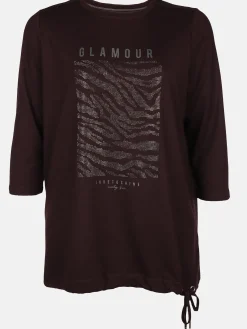 Große Größen Shirt mit Glitzersteinchen