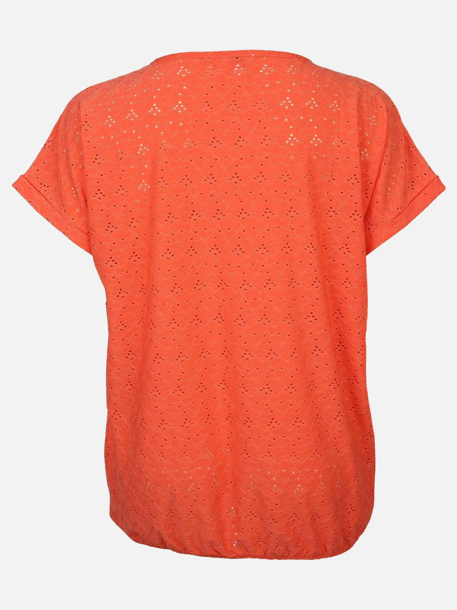 Große Größen Shirt mit Lochmuster