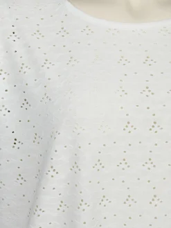 Große Größen Shirt mit Lochmuster