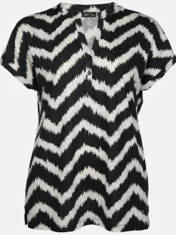 Große Größen Shirt mit Streifen-Design