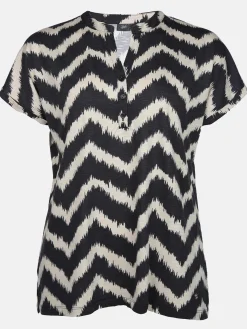 Große Größen Shirt mit Streifen-Design