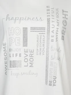 Große Größen Sweatshirt mit Druck