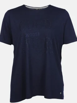 Große Größen T-Shirt mit Strasssteinchen