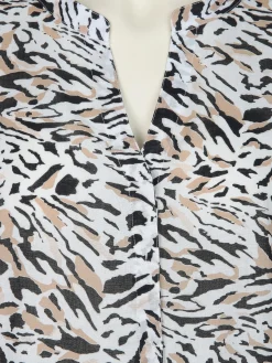 Große Größen Tunikakleid mit Musterprint