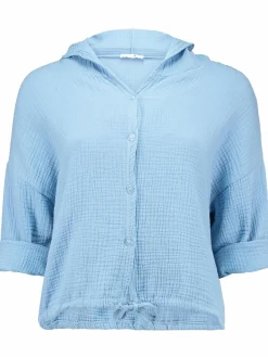 Hailys MA44DDY Musselinbluse mit Kapuze