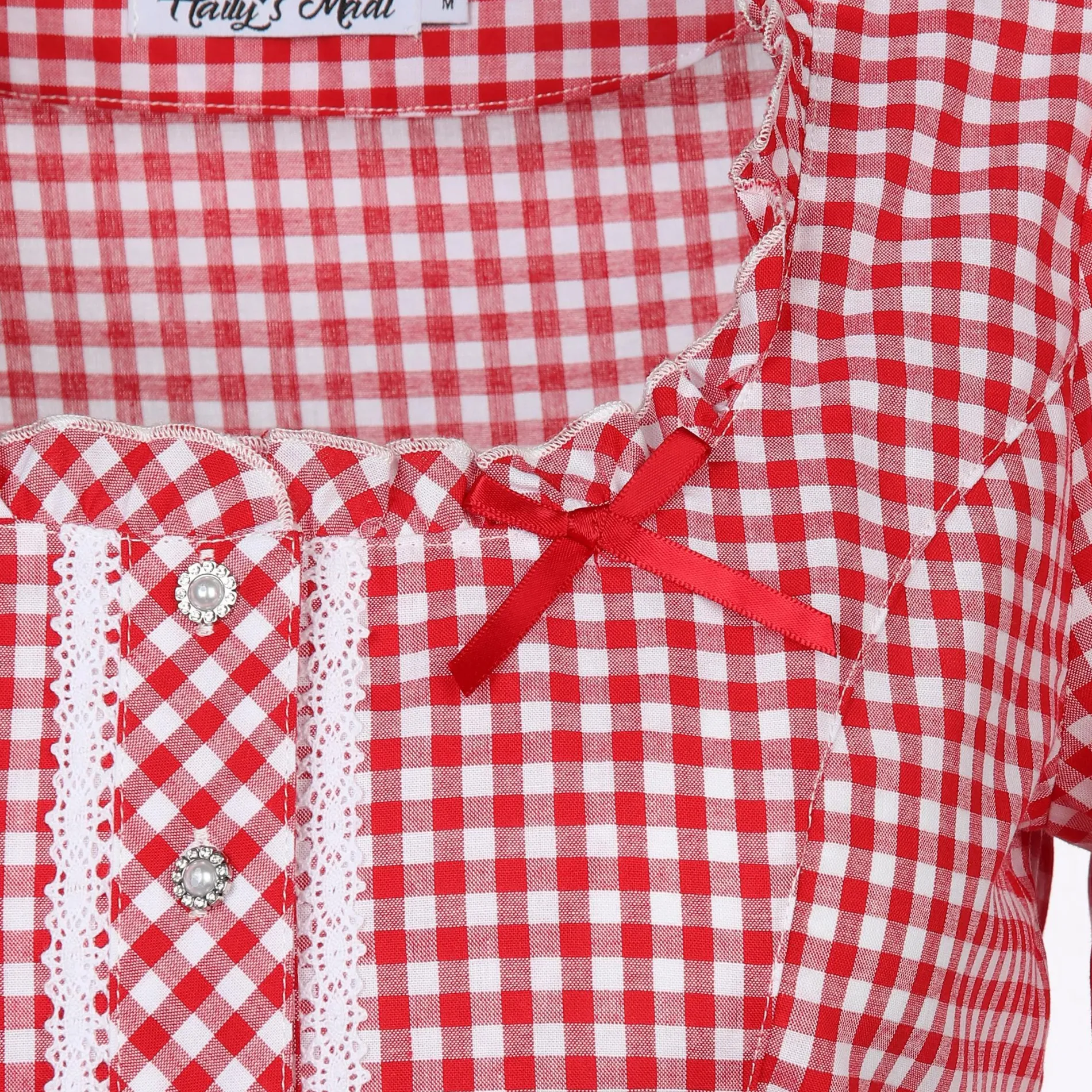 Hailys VI44CKI Trachtenbluse kariert