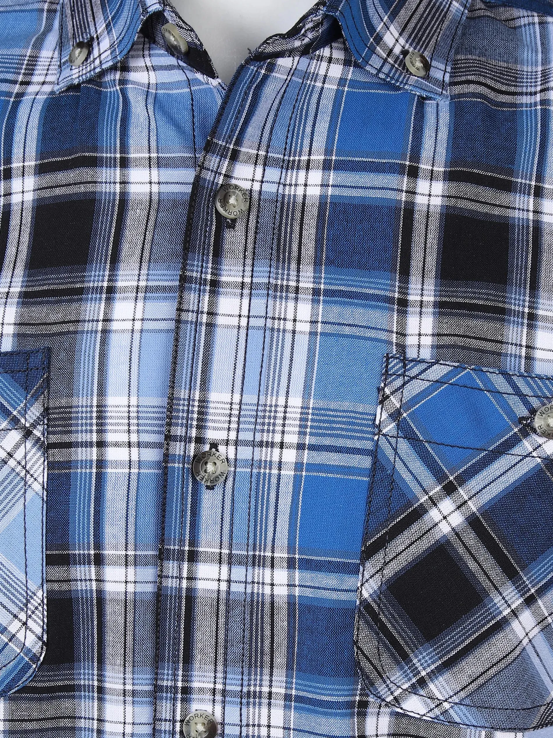 Herren Arbeitshemd mit kurzem Arm