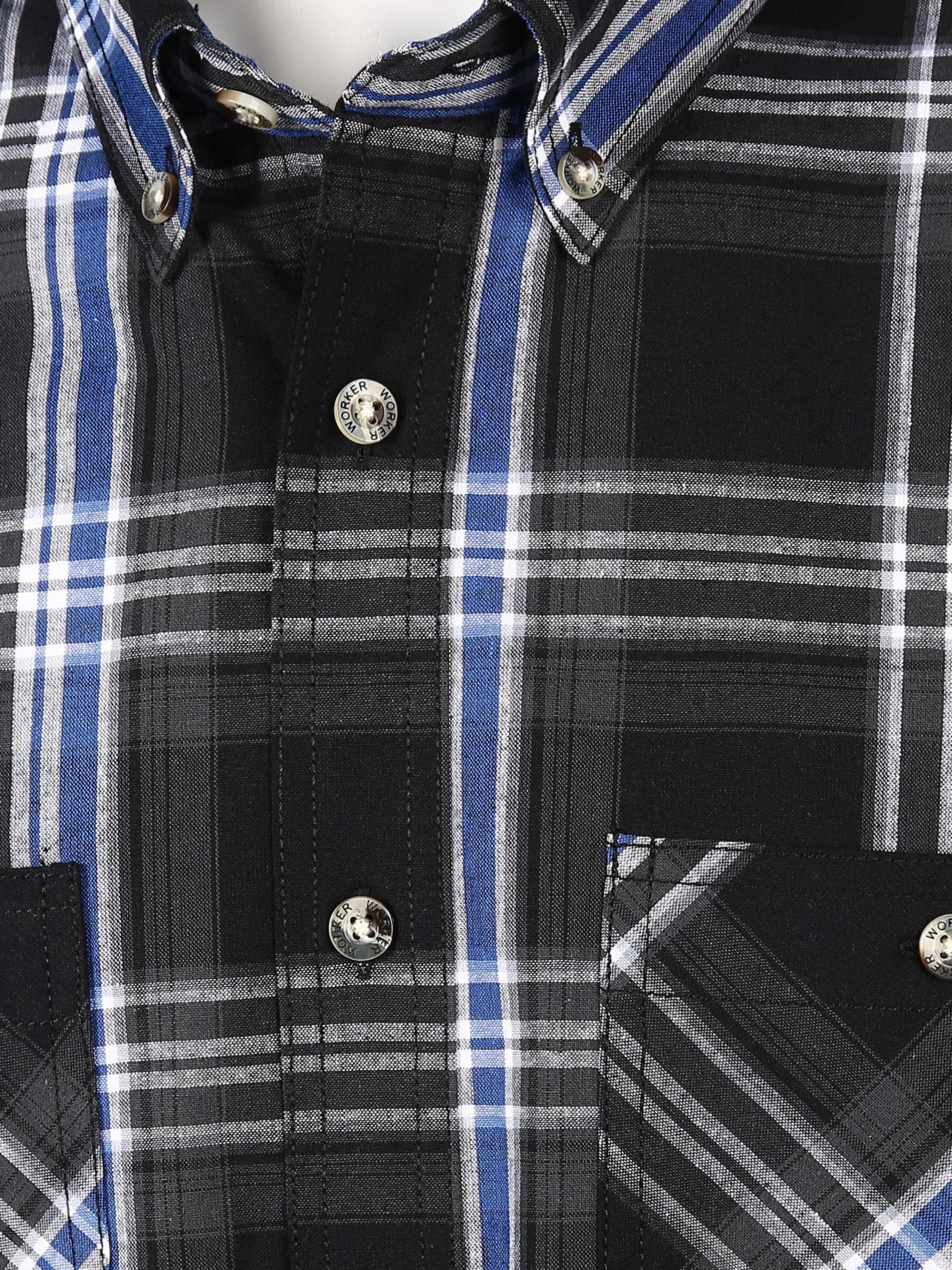 Herren Arbeitshemd mit kurzem Arm