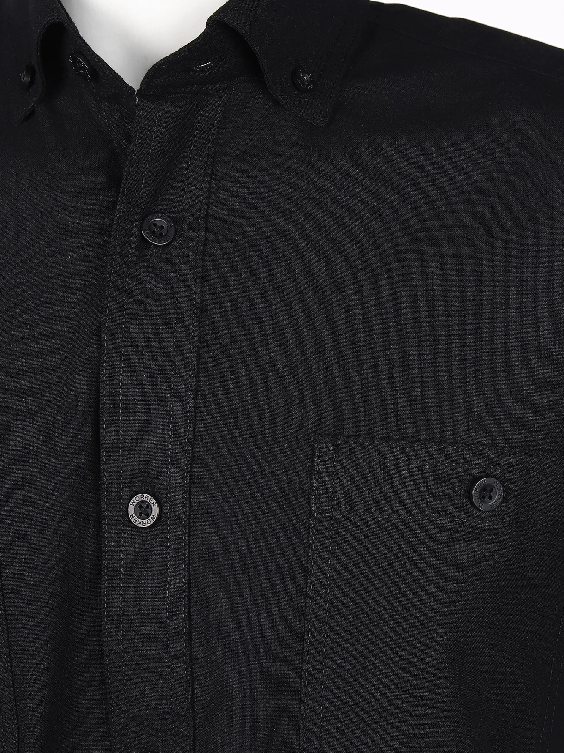 Herren Arbeitshemd mit kurzem Arm