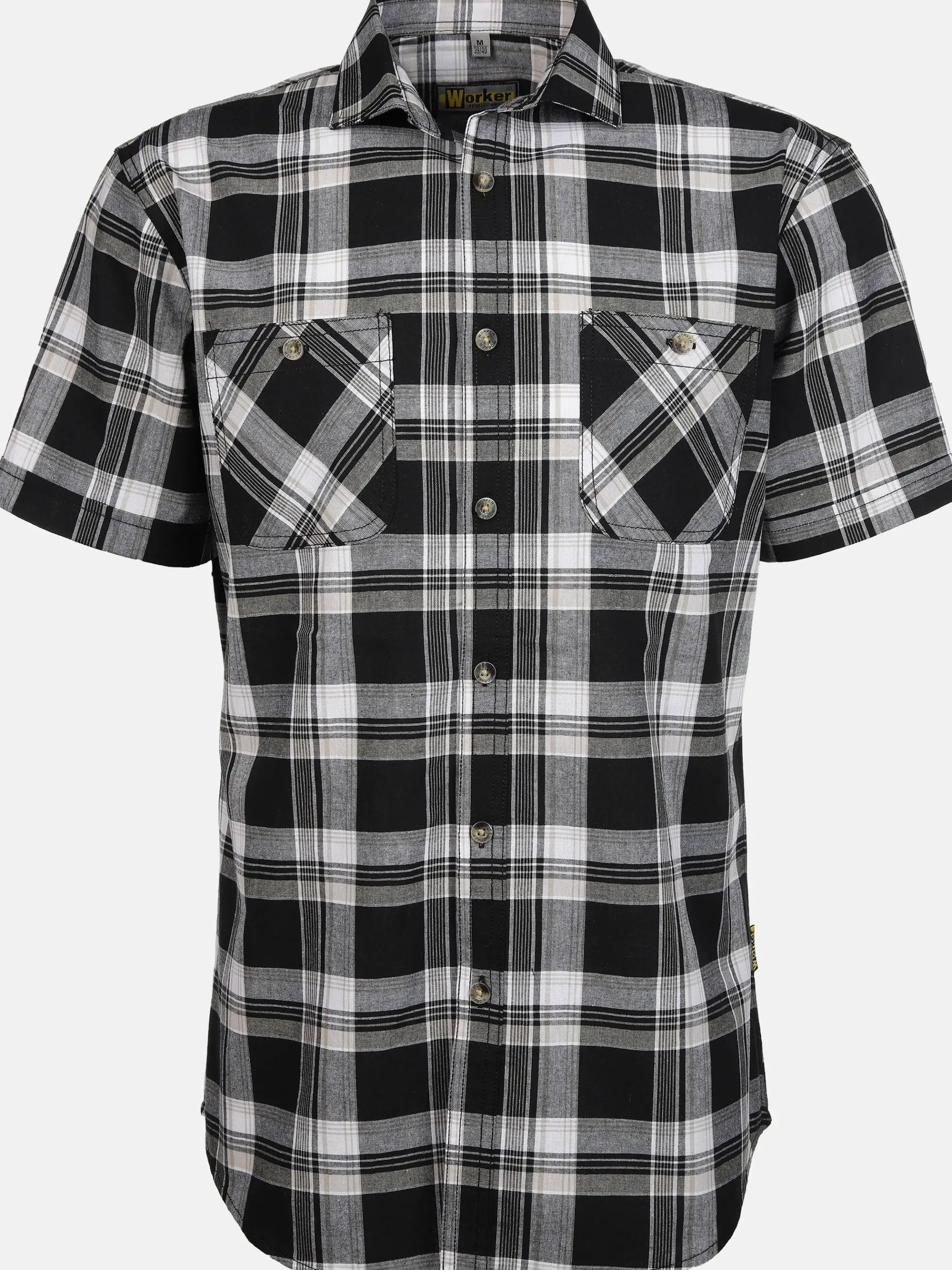 Herren Arbeitshemd mit zwei aufgesetzten Taschen