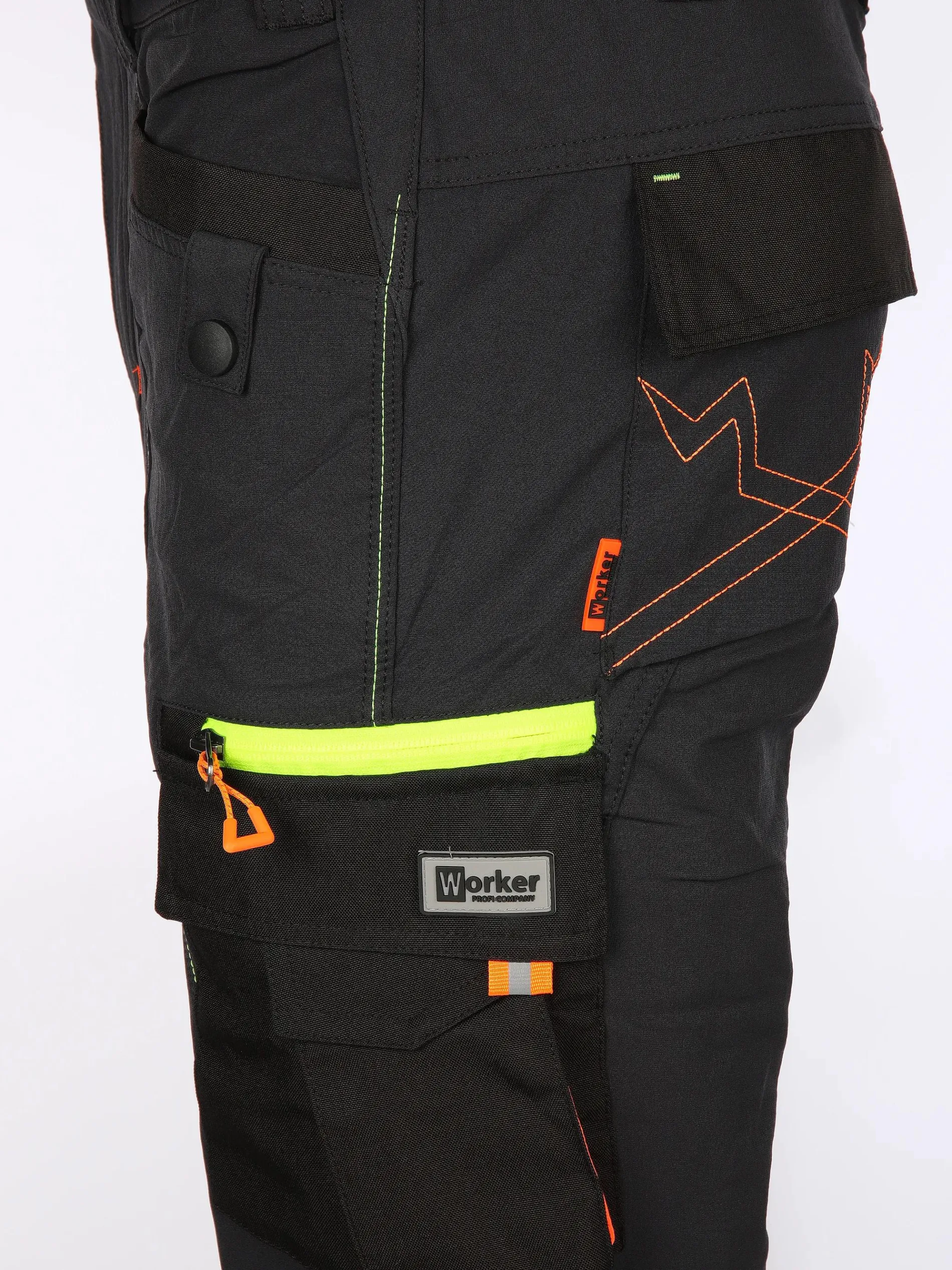 Herren Arbeitshose mit Superflex und vielen Details