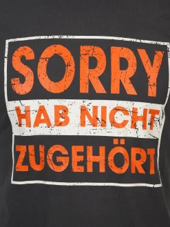 Herren Arbeitsshirt mit Frontspruch