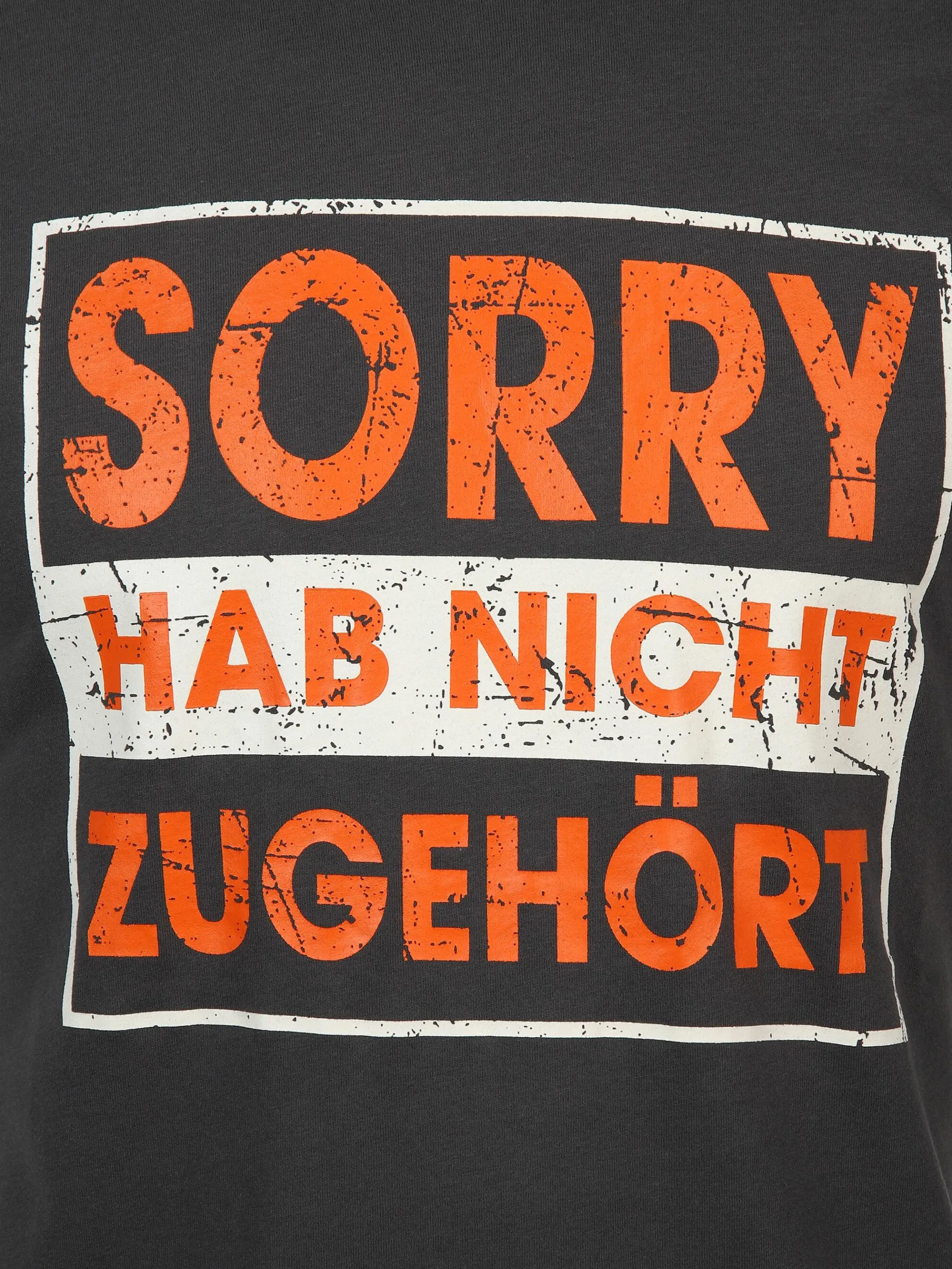 Herren Arbeitsshirt mit Frontspruch