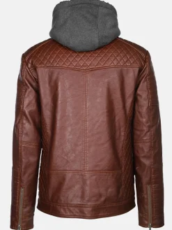 Herren Bikerjacke 2in1 mit Kapuze