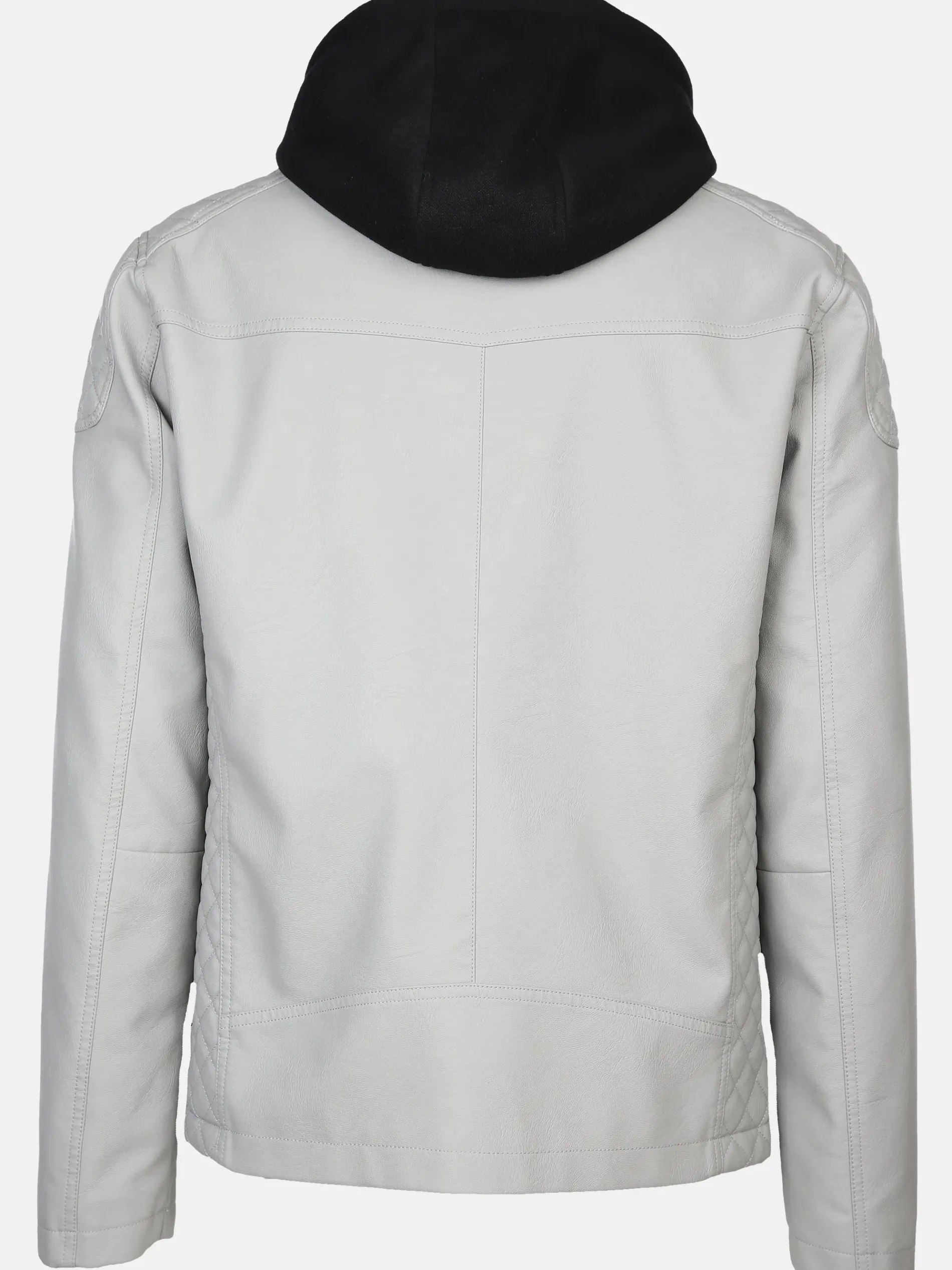 Herren Bikerjacke mit abnehmbarer Kapuze