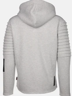 Herren Bikersweatjacke mit Kapuze