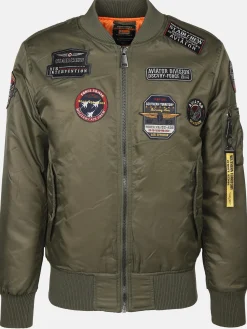 Herren Bomberblouson mit vielen Patches