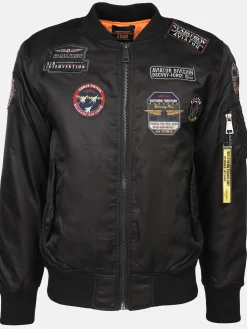 Herren Bomberblouson mit vielen Patches