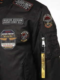 Herren Bomberblouson mit vielen Patches