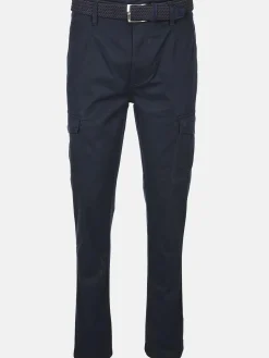 Herren Cargohose mit Flechtgürtel