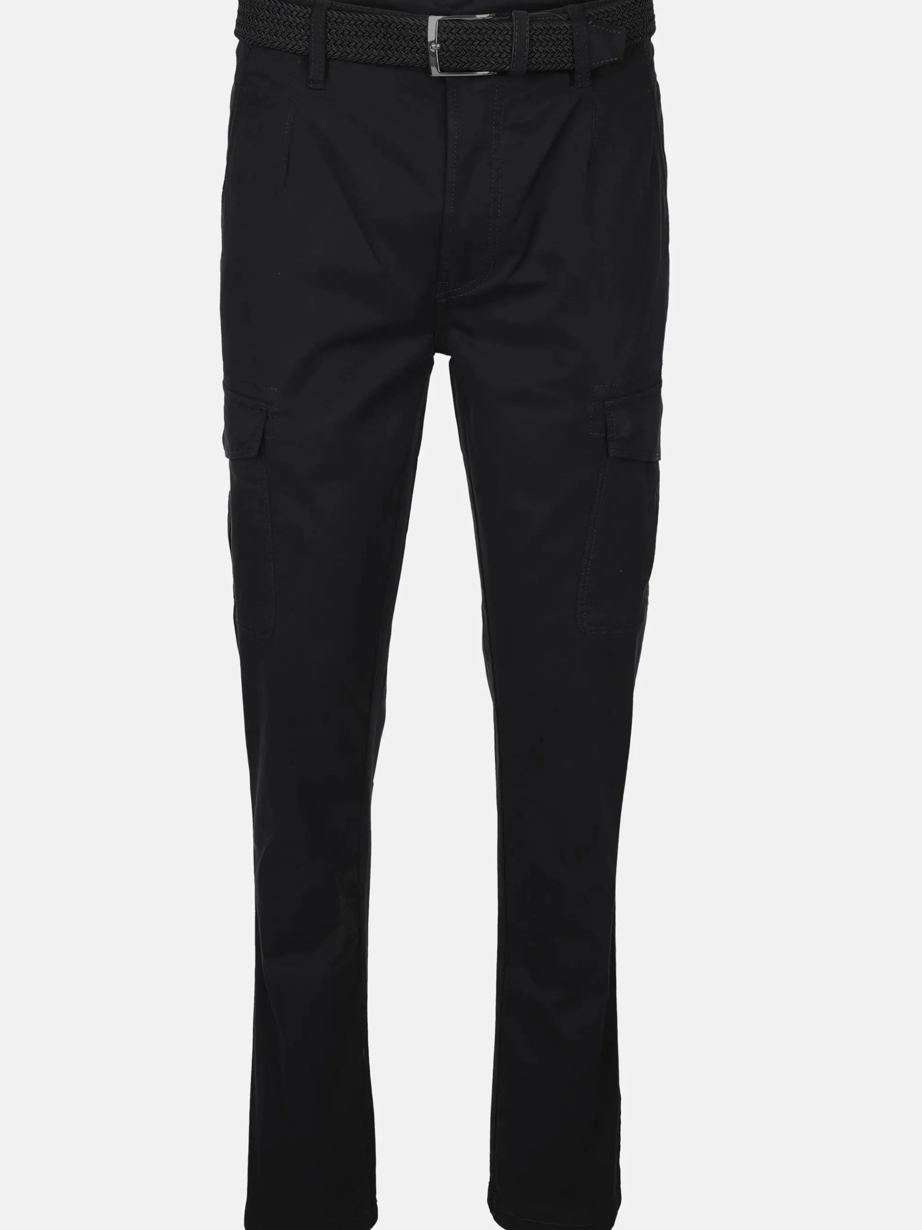 Herren Cargohose mit Flechtgürtel