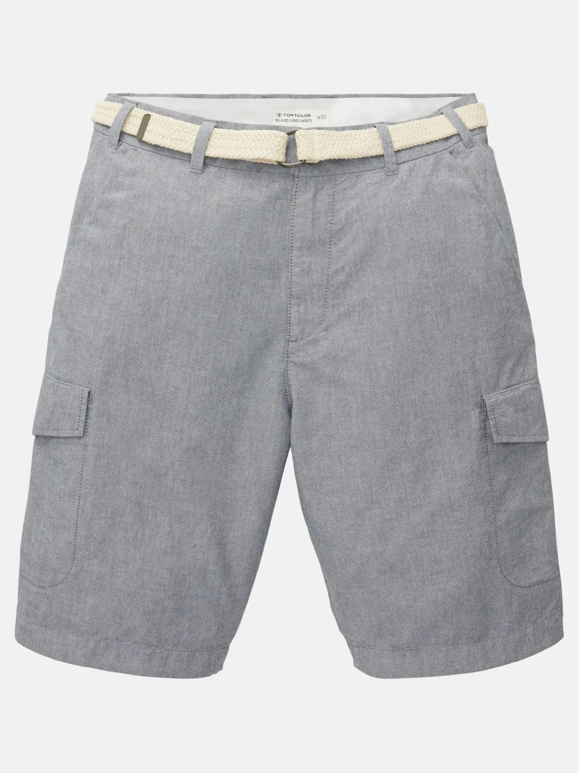 Herren Cargoshorts mit Flechtgürtel