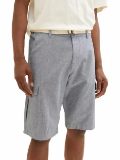 Herren Cargoshorts mit Flechtgürtel